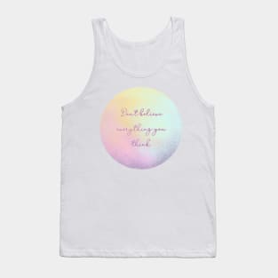 Inspirational quote Sticker Tank Top